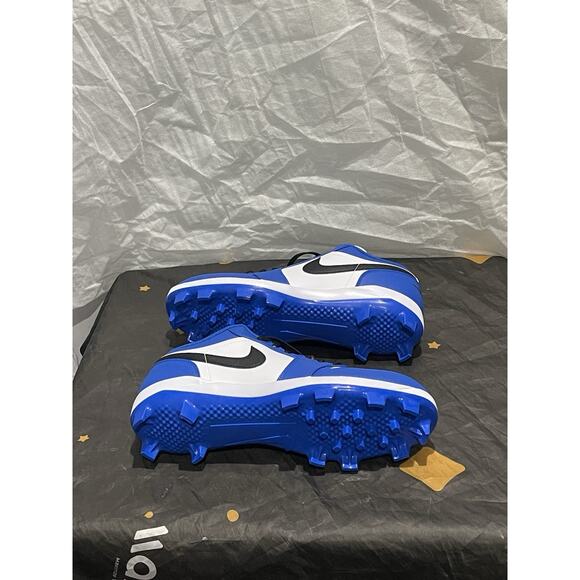 New Sz 13 Nike Air Jordan 1 Low MCS Blue/Black/White Baseball Cleats CJ8524-411 main image 6